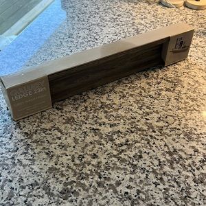Wall shelf ledge with grey wash wood finish